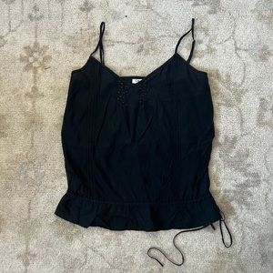 Calvin Klein Black Small Beaded Tank Top